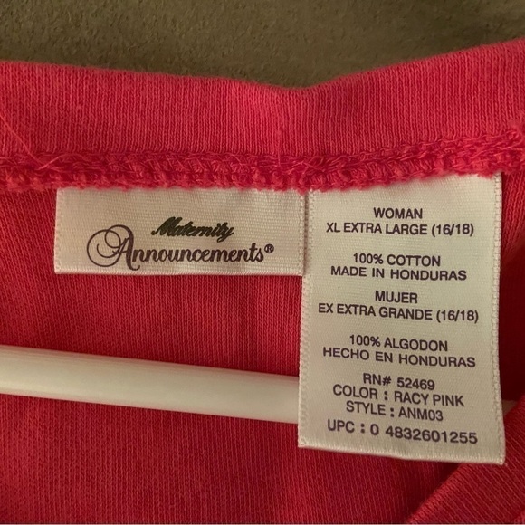 3 for $15 💜 𝅺maternity Announcements Size XL Maternity Top - Picture 3 of 5